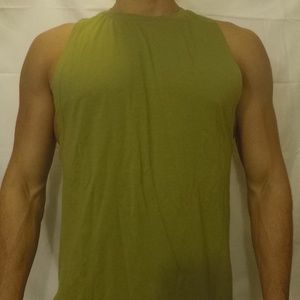 Alphalete Army Green Cutoff Muscle Tank